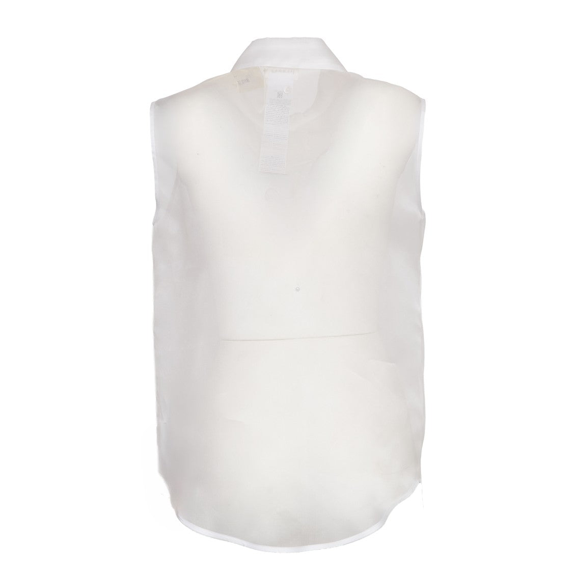 Parosh Shake Organza Sleeveless Shirt