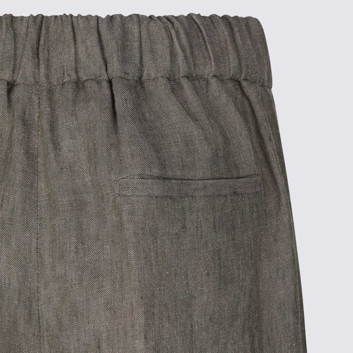 Antonelli Firenze Straight-Leg Trousers With High Waist And Fringe Detail