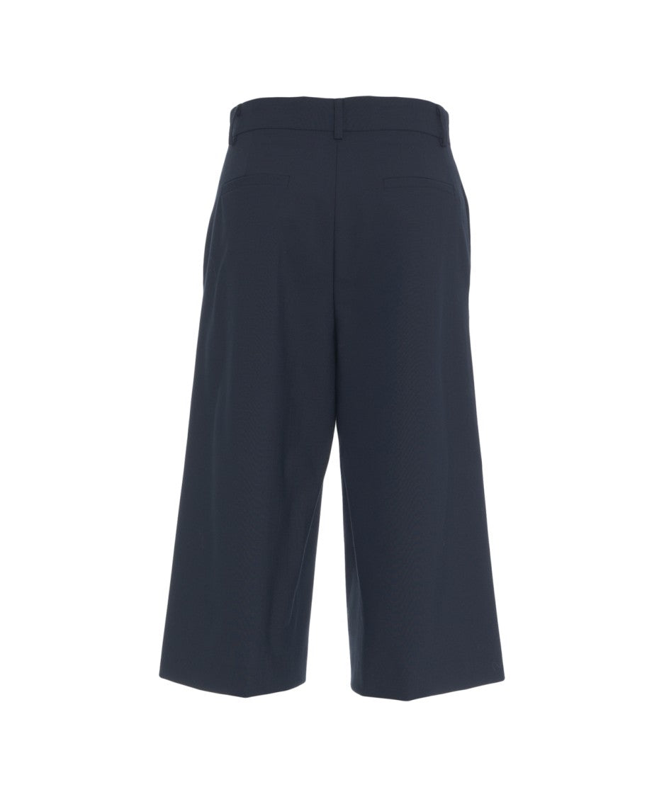 Ottod'ame Cropped Bermuda Shorts With Pinces