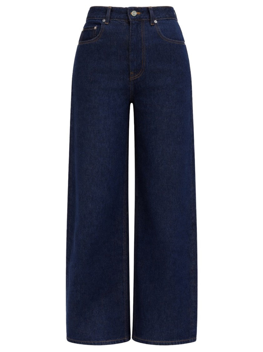 Ganni Deep Indigo Izey Organic Cotton Jeans