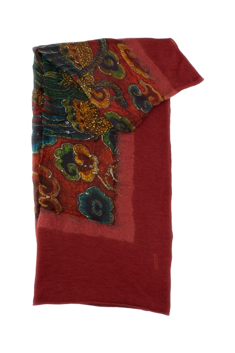 Mirror In The Sky Multicolour Scarf With Eclectic Patterns