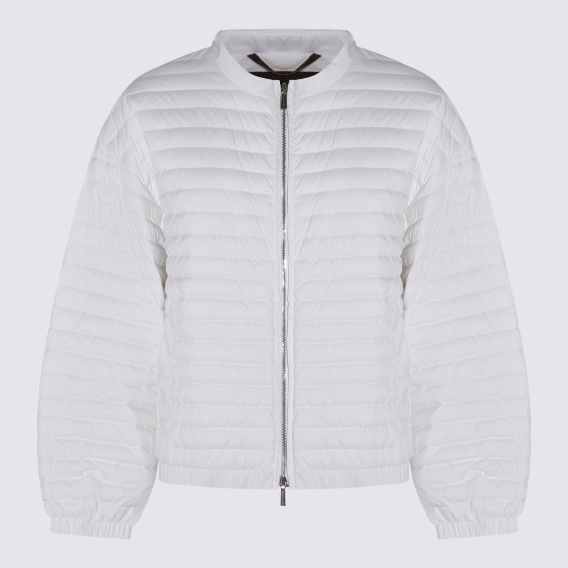 Moorer Grey And White Down Jacket