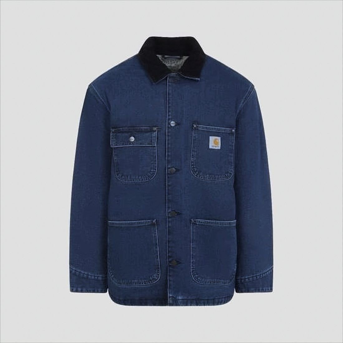 Carhartt Wip Classic Denim Coat With Corduroy Collar