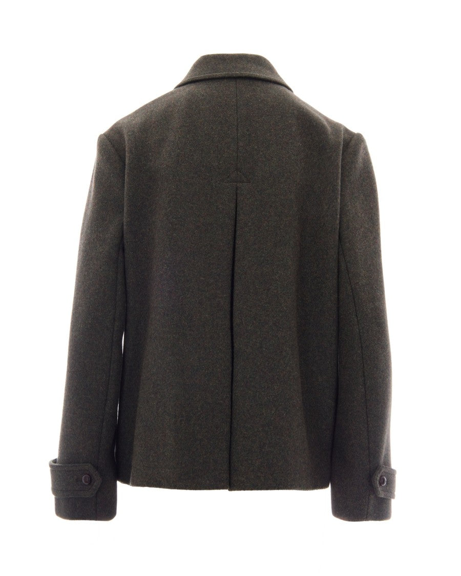 Max Mara Sage Green Wool-Blend Jacket