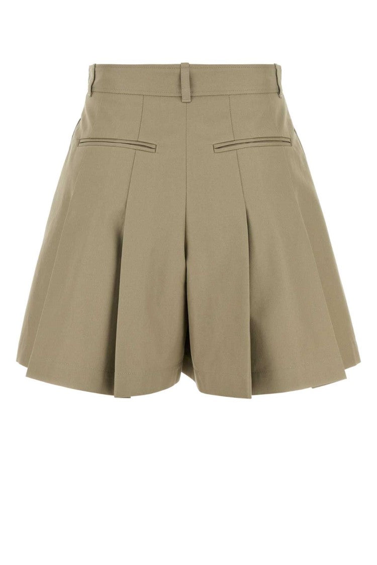 Alexander Mcqueen Dove Grey Cotton Shorts