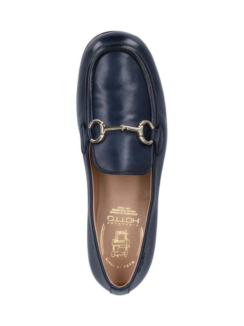 Alexander Hotto Loafers With Bit Detail' – Blue