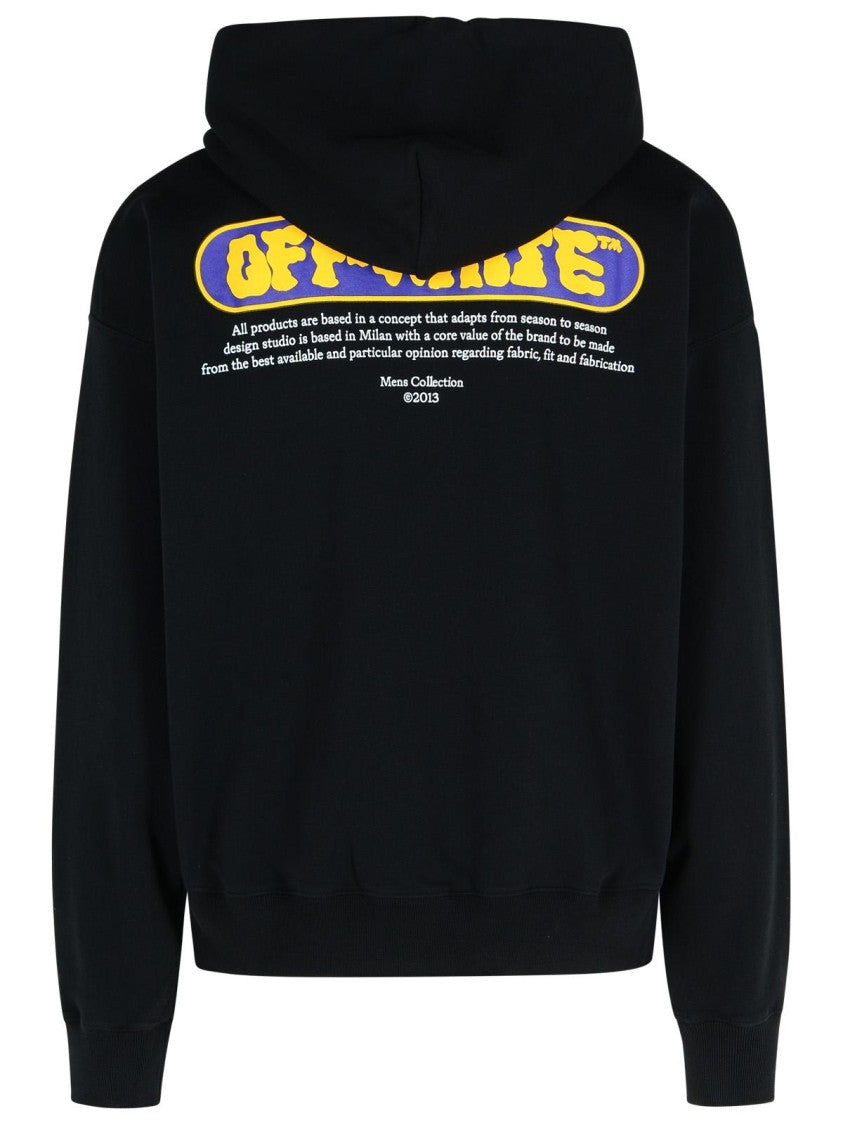 Off-White Black Cotton Sweatshirt