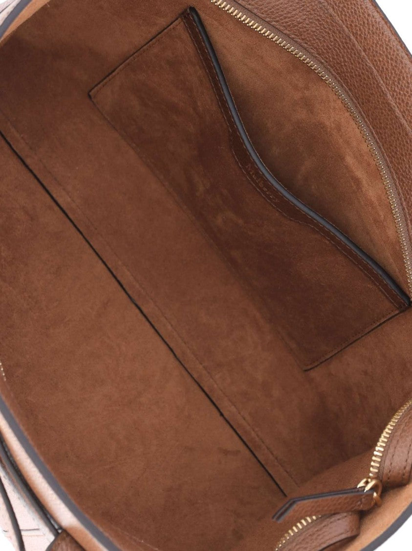 Mulberry Brown Bayswater Small Grain Leather Bag