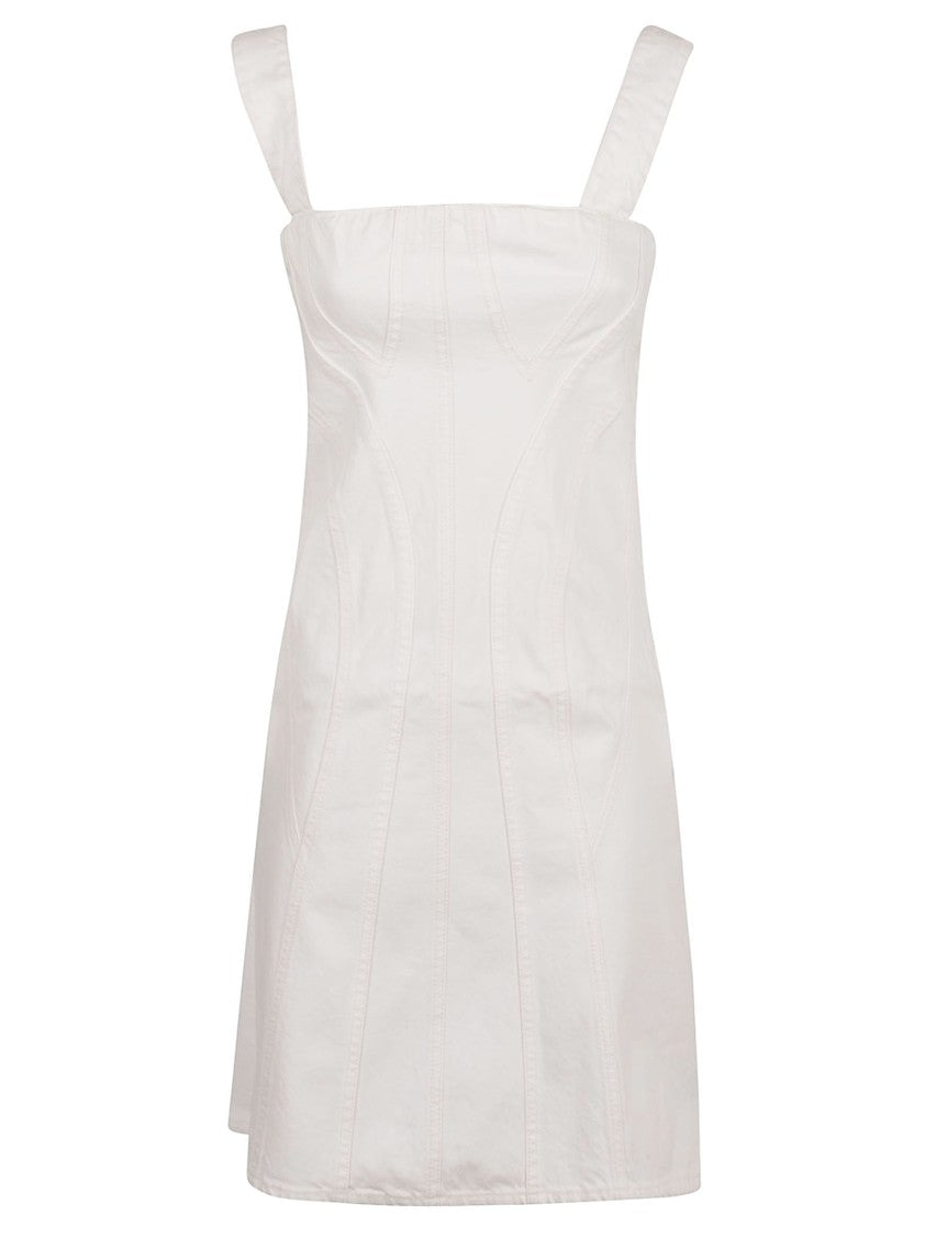 Stella Mccartney Fitted Mini Dress With Structured Seams