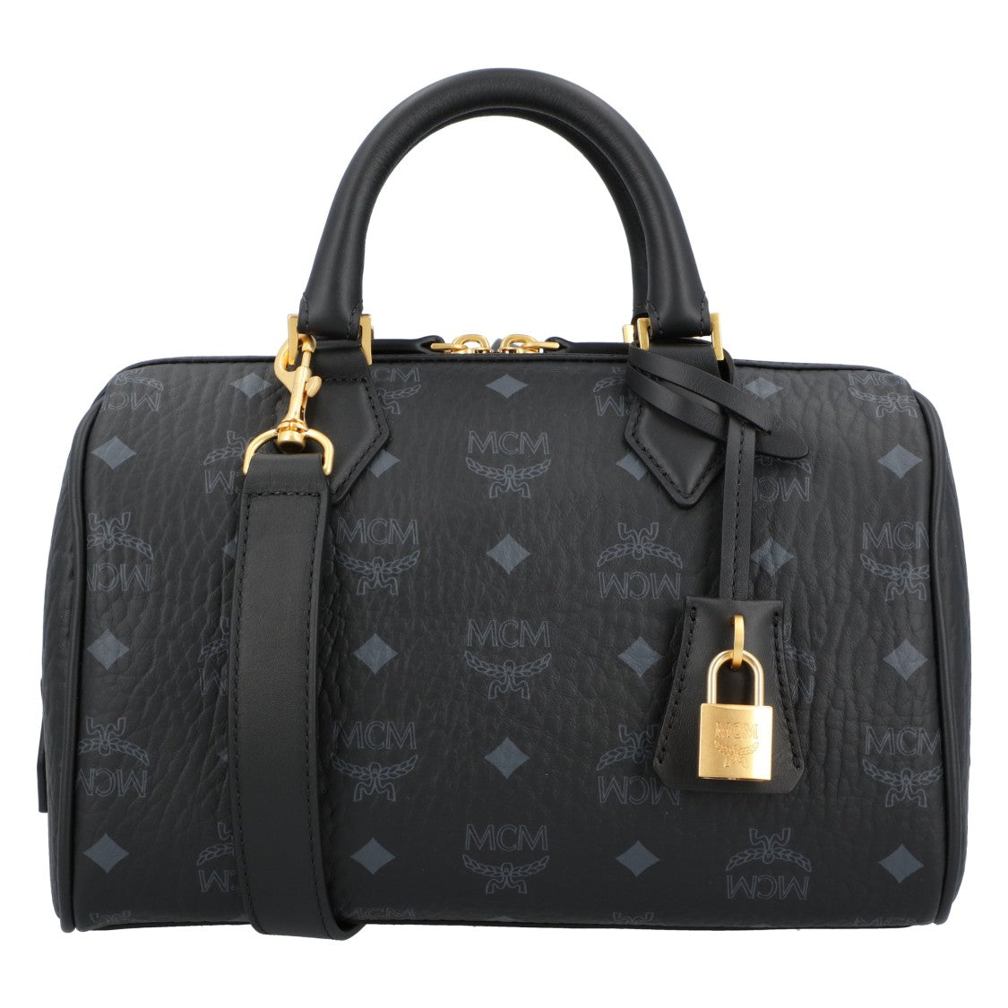 Mcm Ella Boston Bag In Visetos