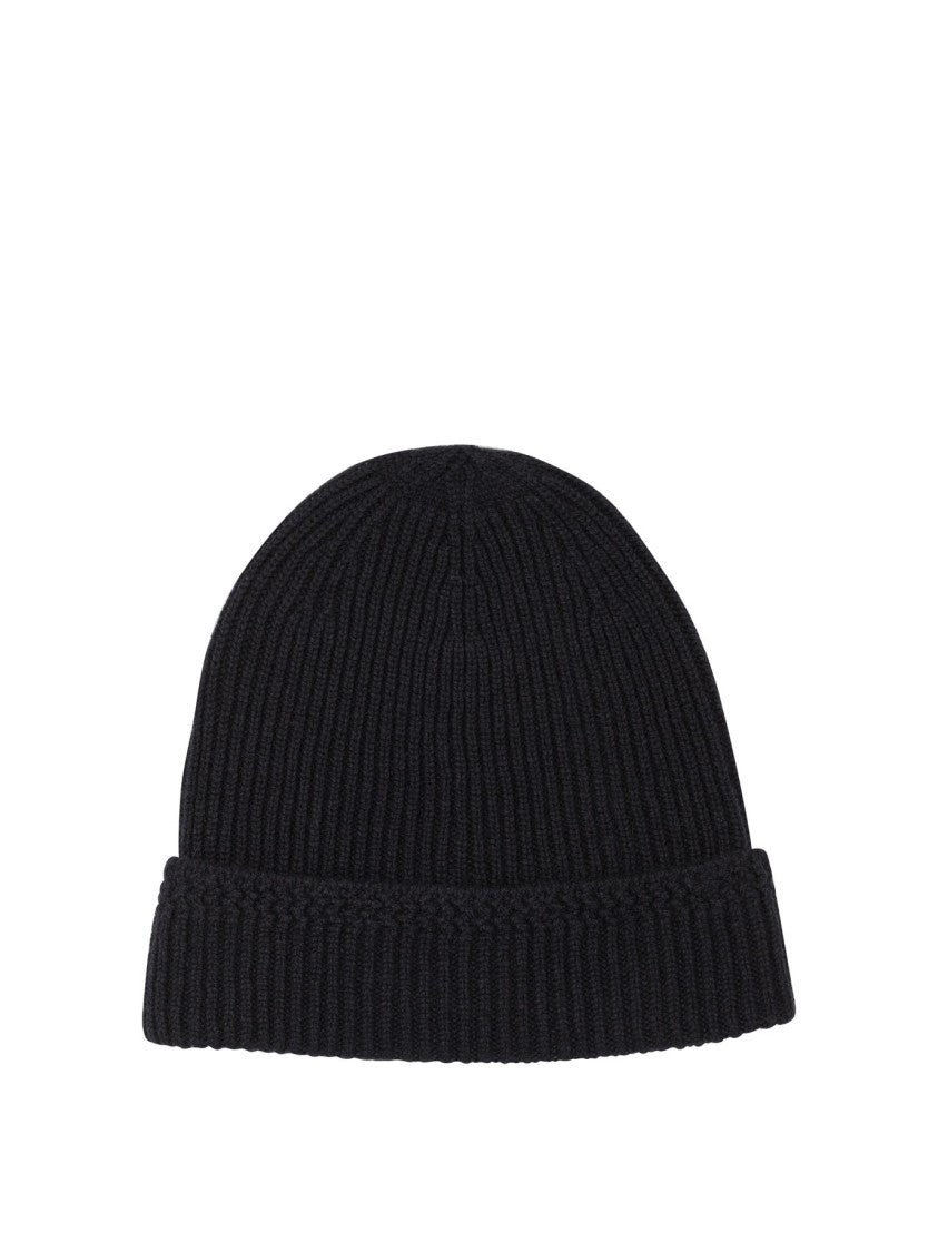 Tom Ford Finely Ribbed Cashmere Hat With Folded Cuff