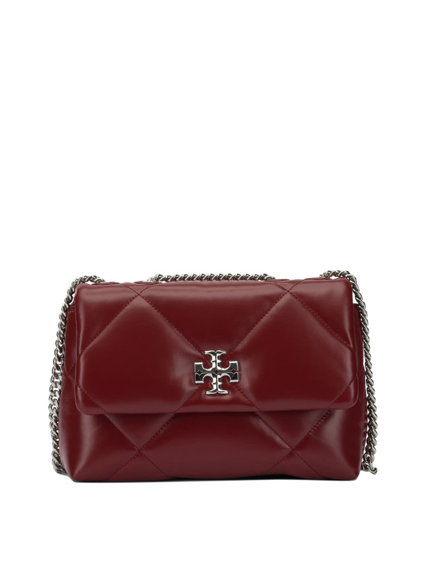 Tory Burch Quilted Burgundy Shoulder Bag