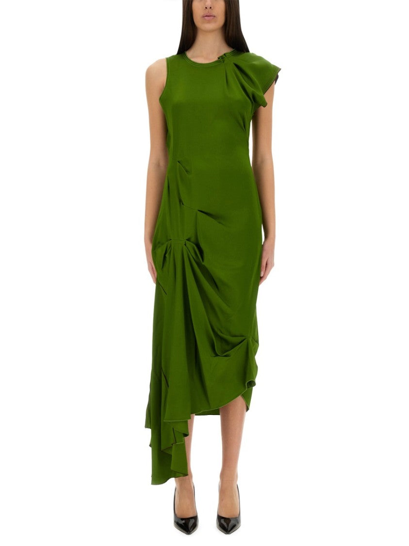 Victoria Beckham Draped Midi Dress