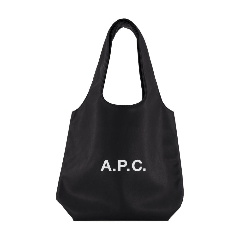 A.P.C. Tote Ninon Small - Synthetic Leather - Black