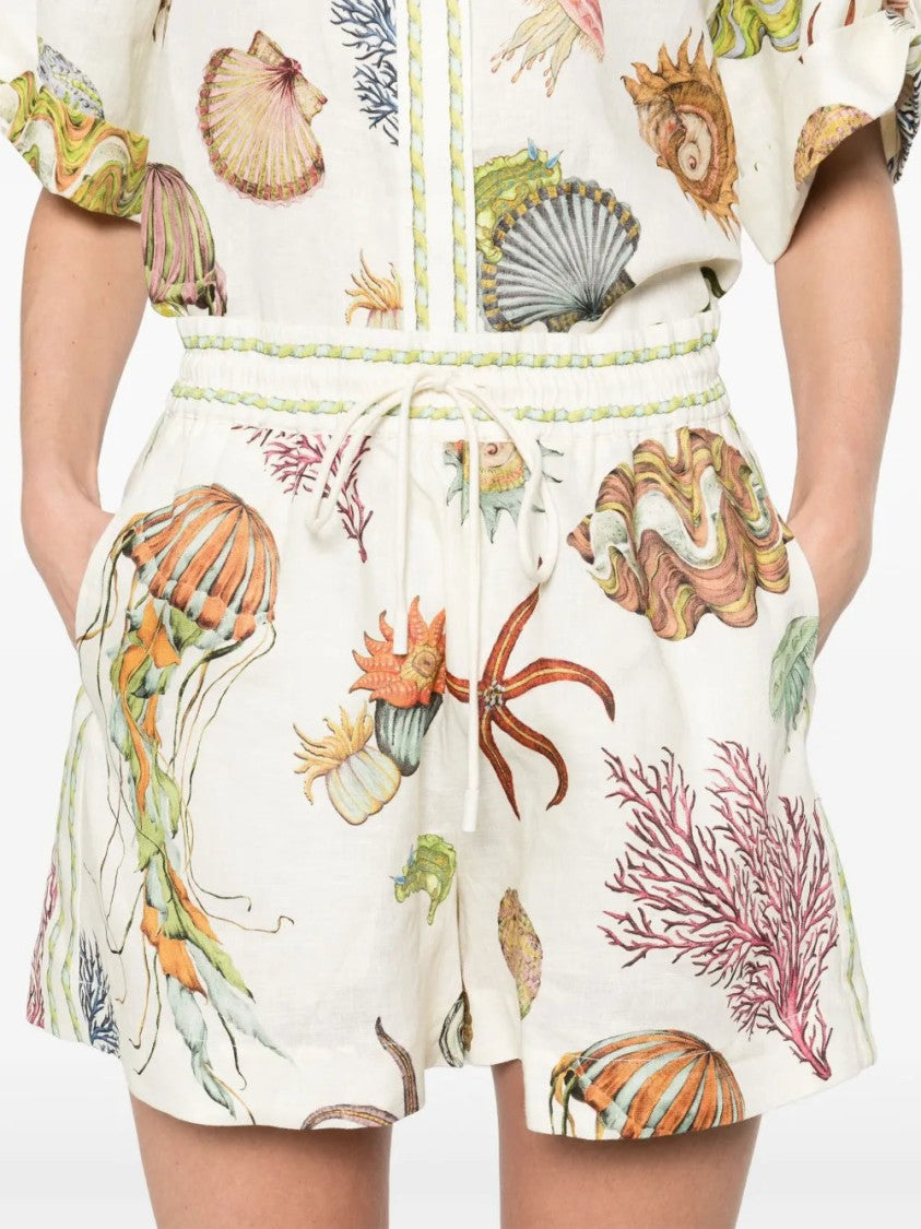 Alemais Light Beige Shorts