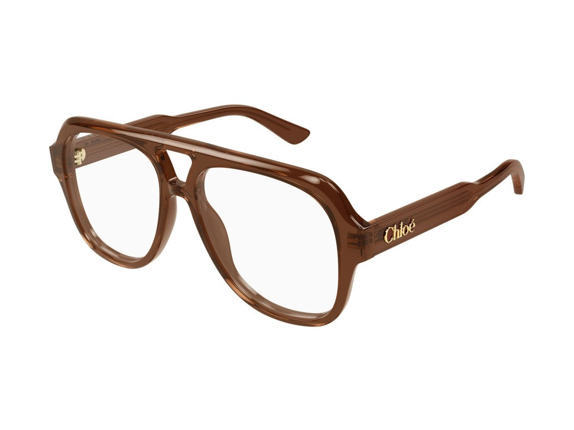 Chloé Brown Ch0339o Oversized Aviator Sunglasses