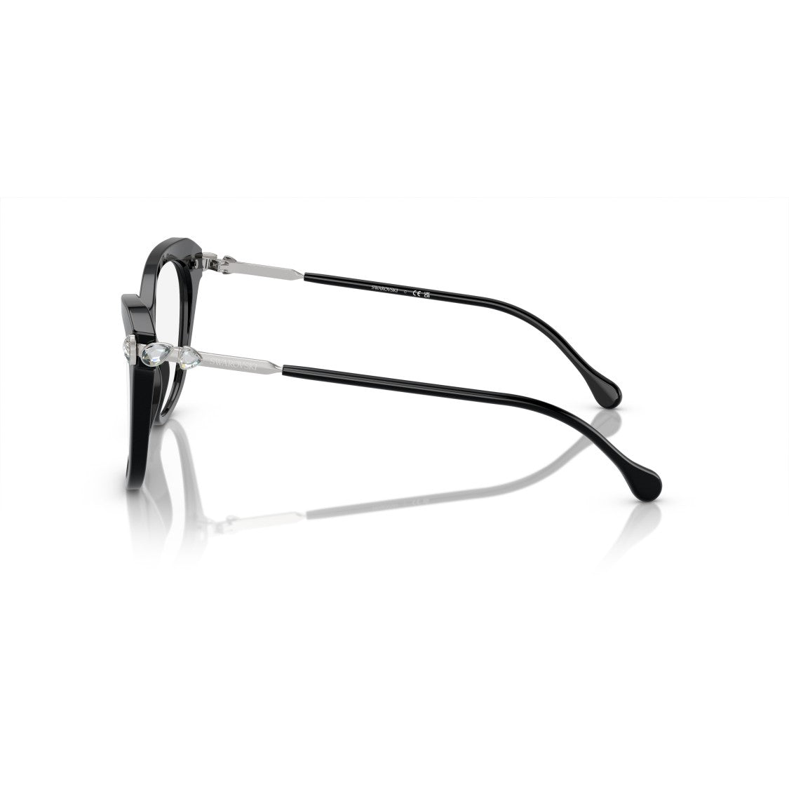Swarovski 0Sk2012 Oversized Cat-Eye Eyeglasses With Crystal Embellishments
