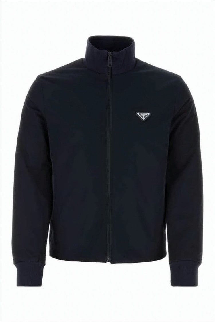 Prada Cropped Black Bomber Jacket