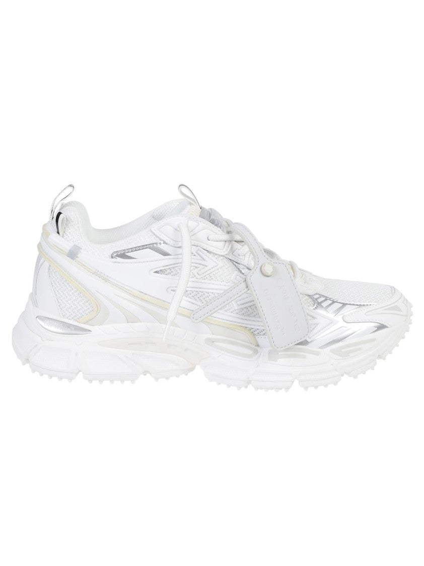Off-White White Be Right Back Layered Polyurethane Low-Top Sneakers