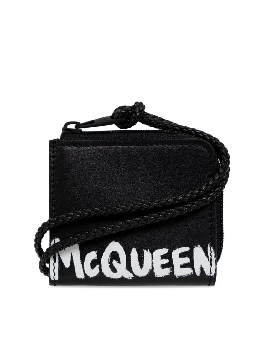 Alexander Mcqueen Graffiti Logo Wallet