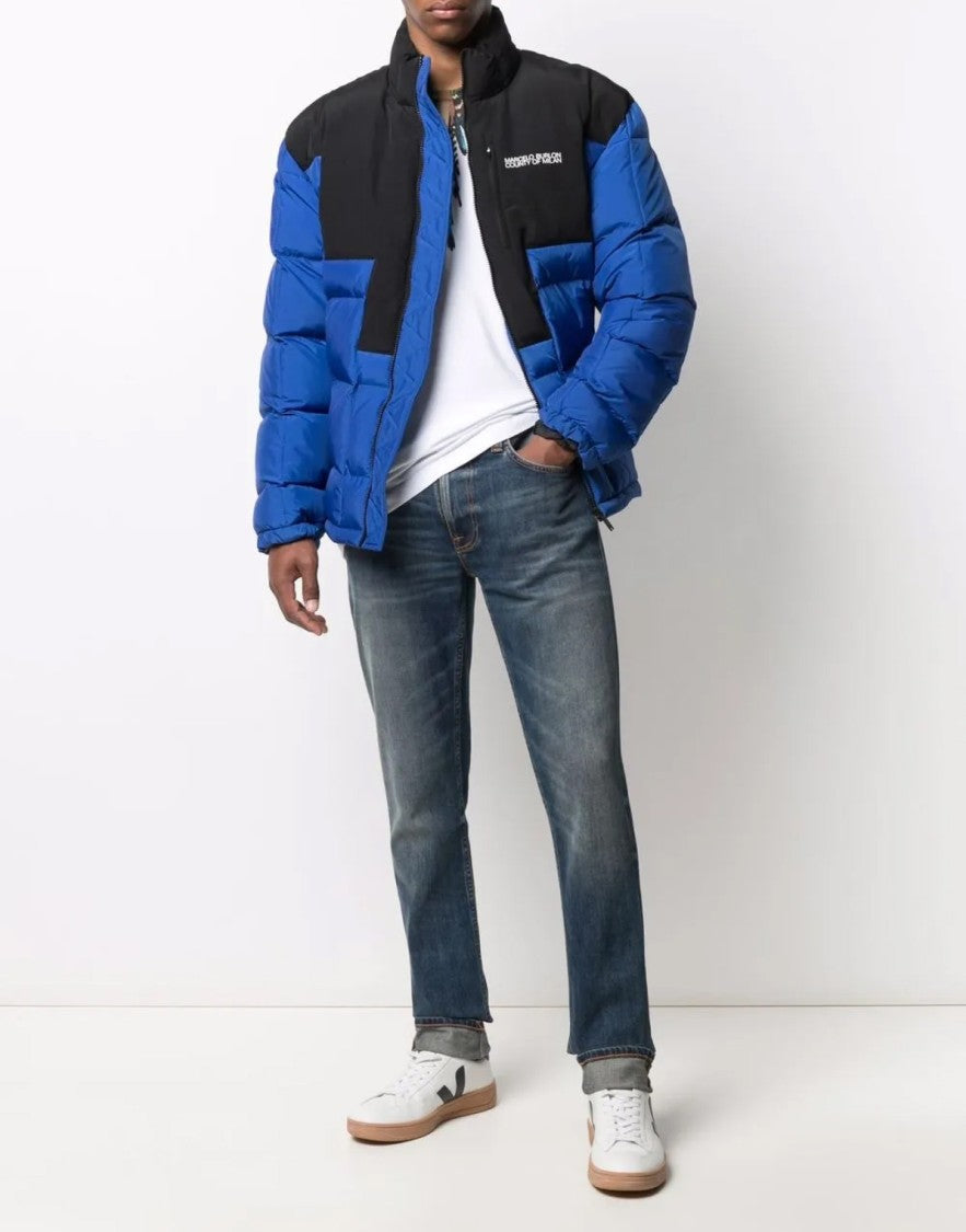 Marcelo Burlon Cross Block Logo Down Jacket