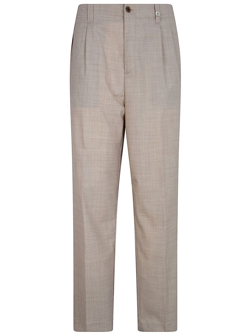 Myths Straight-Leg Trousers With Pleat Detail And Classic Waistband