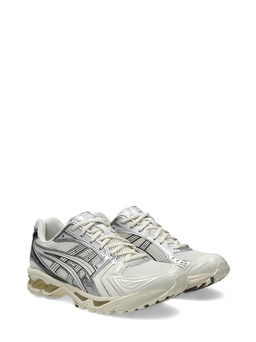 Asics Layered Grey Sneakers With Gel Technology And Signature Stripes