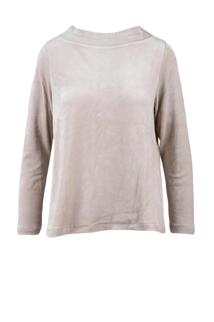 Mama B. Beige Plush Chenille Sweatshirt