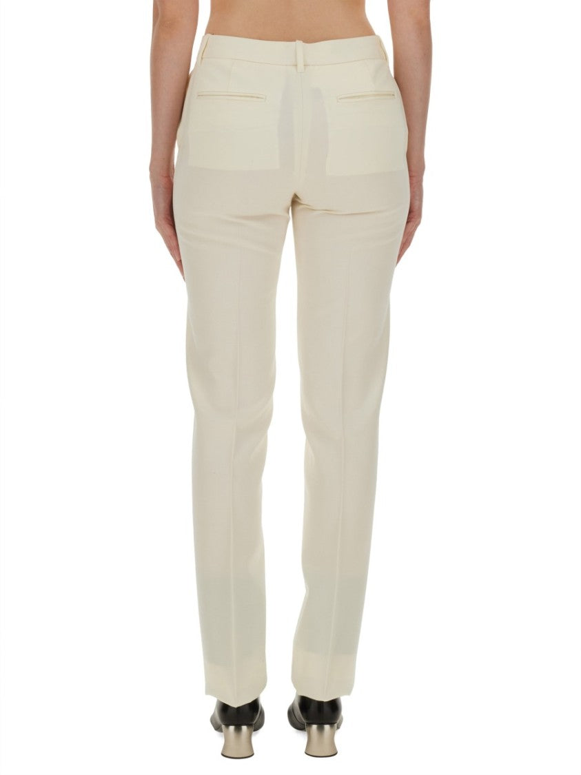 Jil Sander Tailored Wool Pants With Classic Waistband