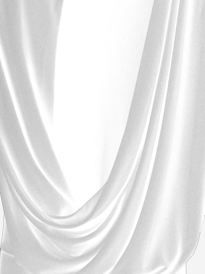 Jacquemus Flowing Draped Back T-Shirt In Viscose Jersey