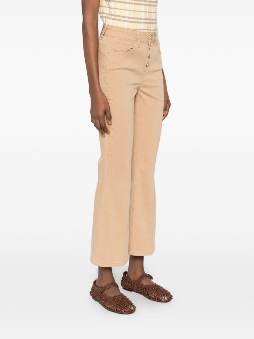 Liu Jo High-Rise Cropped Jeans With Flared Leg