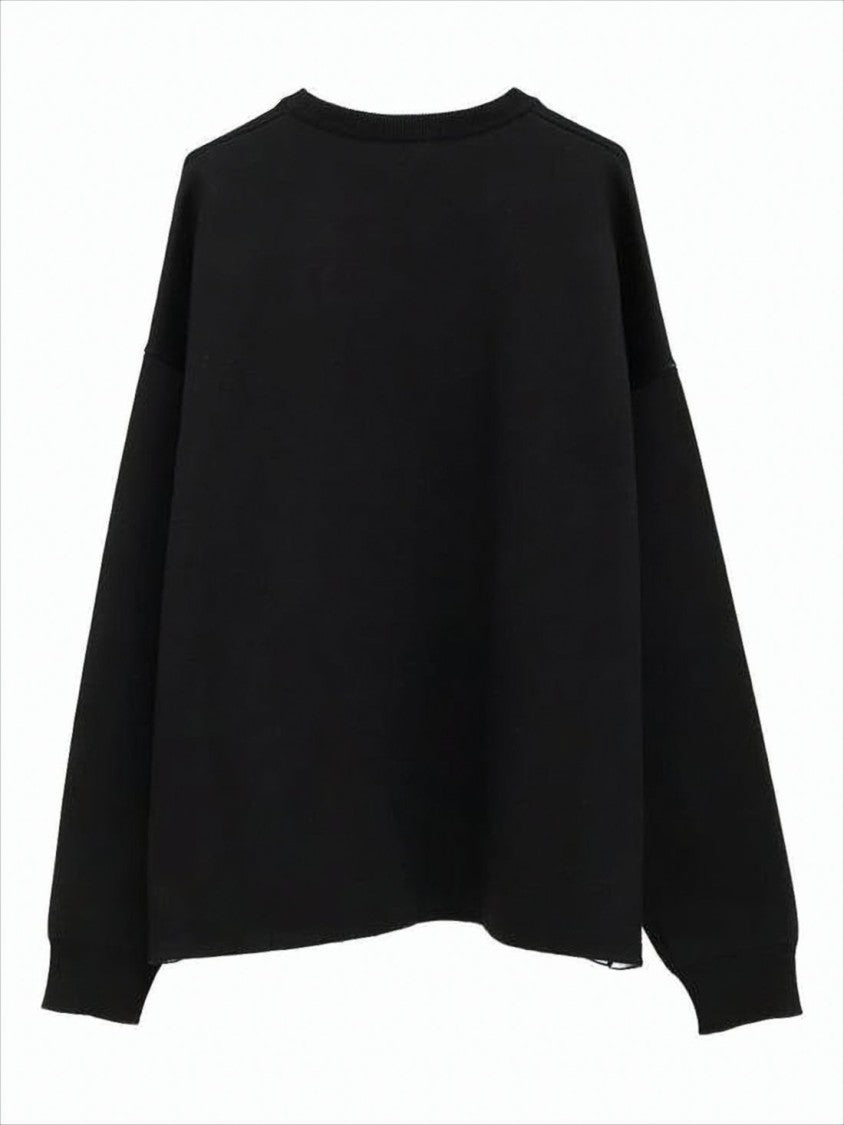 Loewe Relaxed-Fit Sweater With Embroidered Square Patch Pocket
