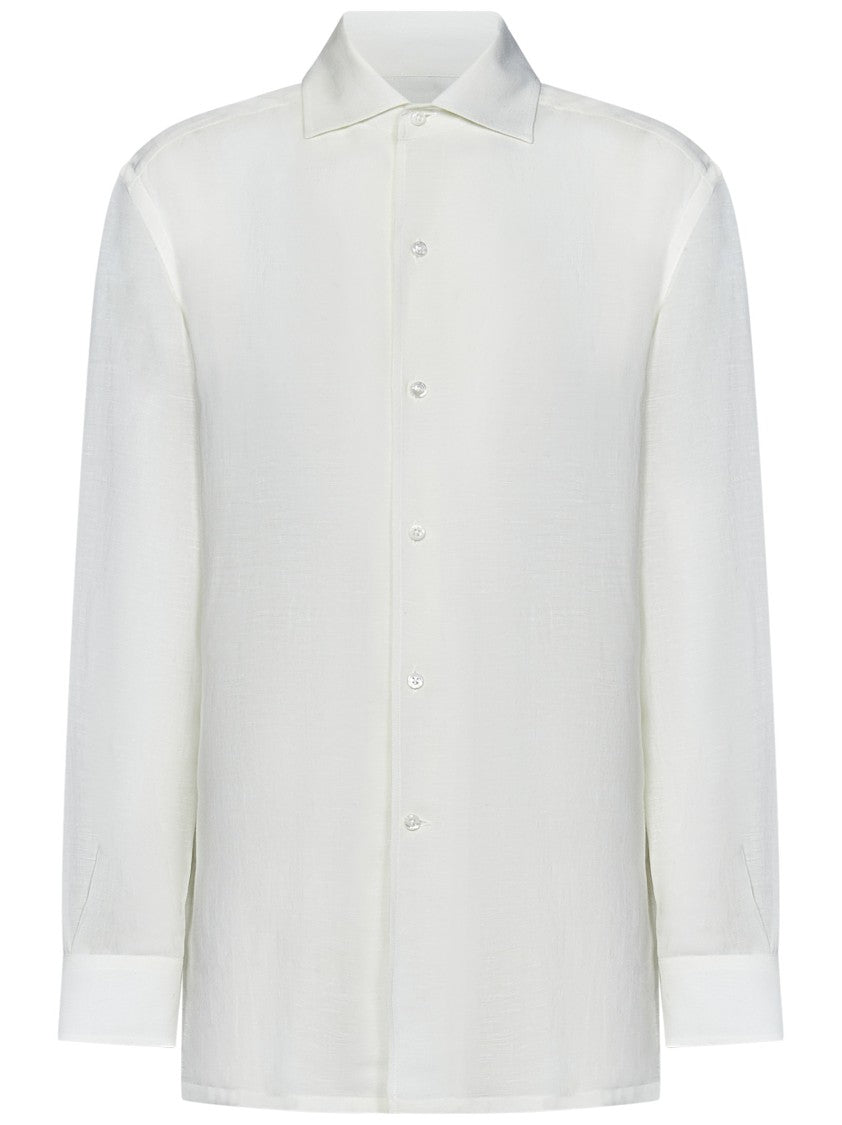 Polo Ralph Lauren Relaxed-Fit White Shirt With Stylish Slits