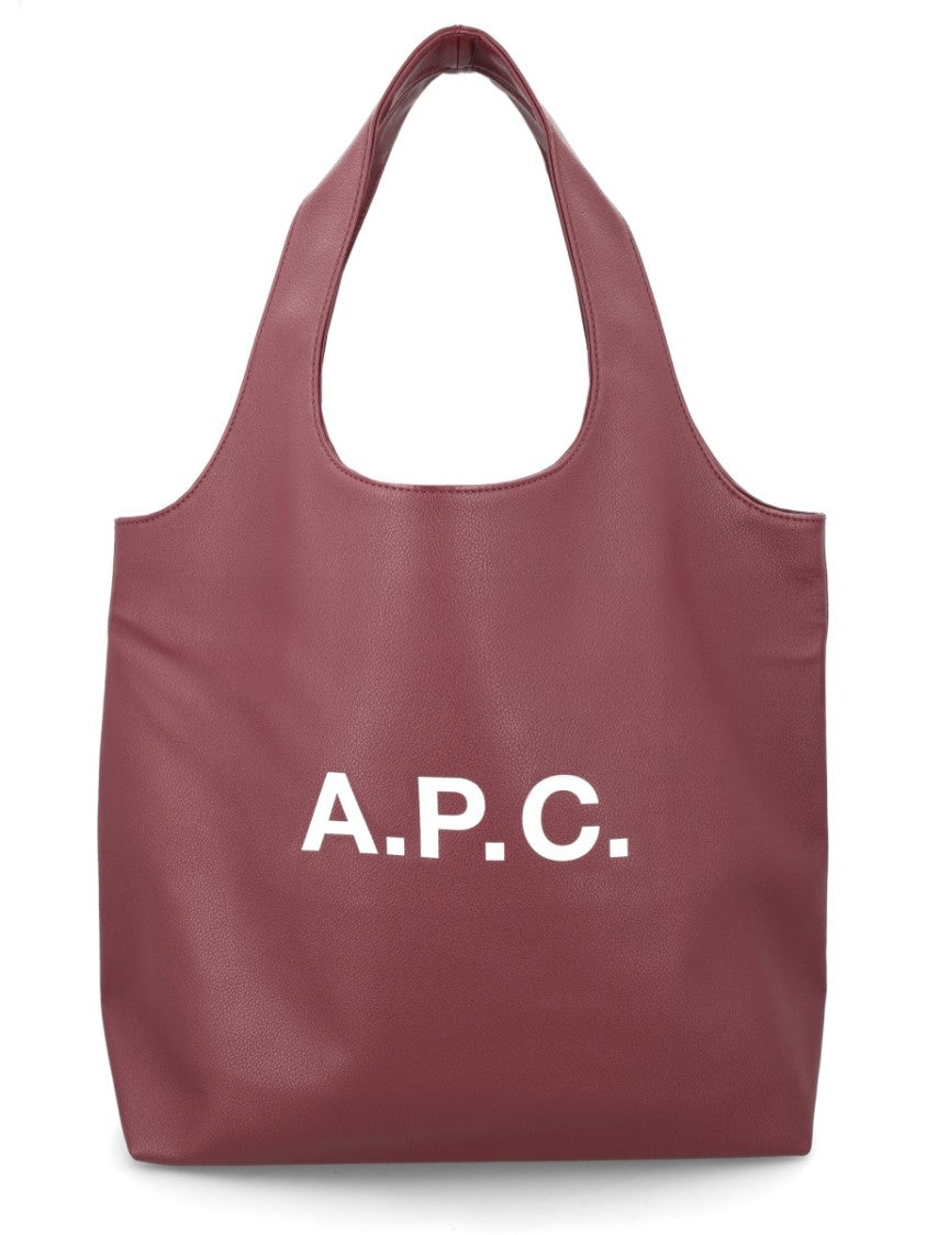 A.P.C. Neutrals Ninon Minimalist Polyurethane Tote Bag