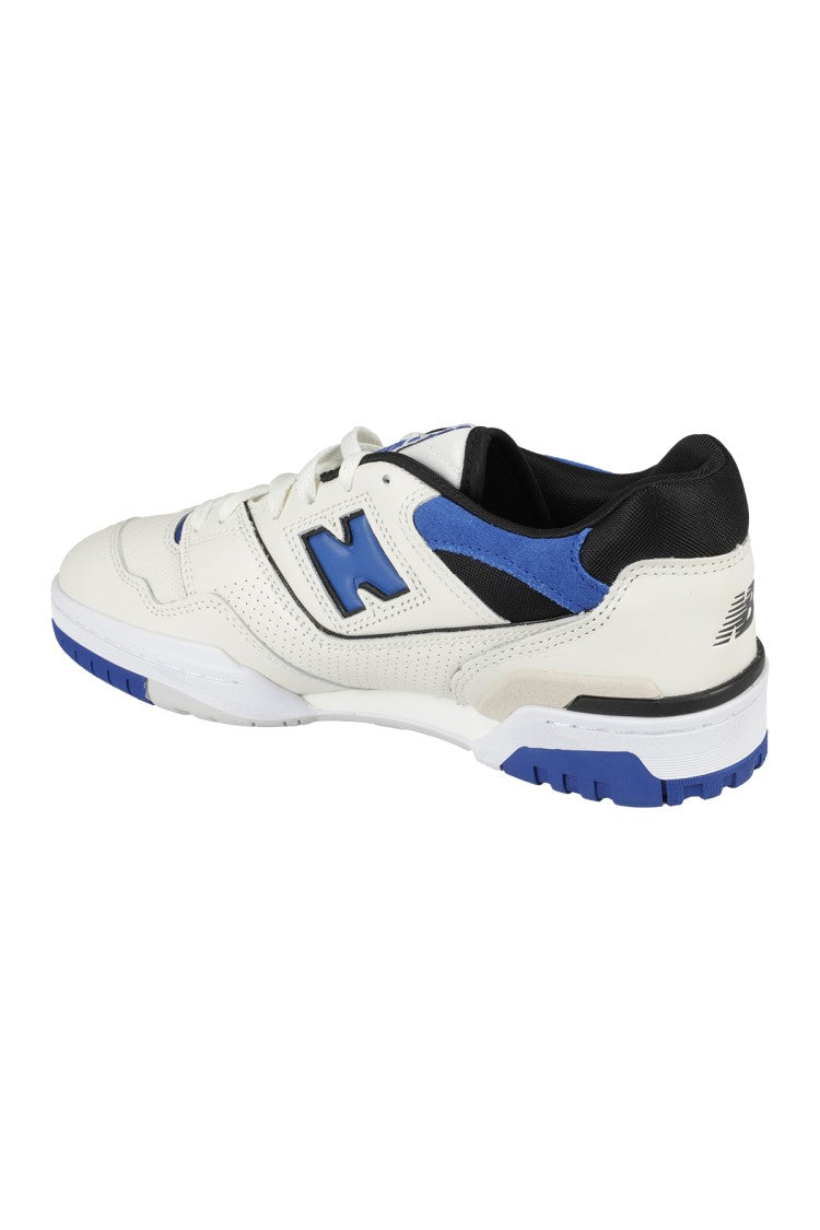 New Balance 550 White And Blue Leather Sneakers