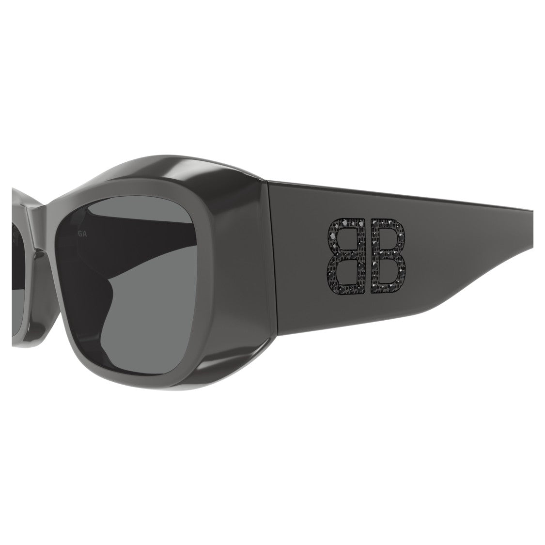 Balenciaga Bb0397sa Oversized Rectangular Sunglasses