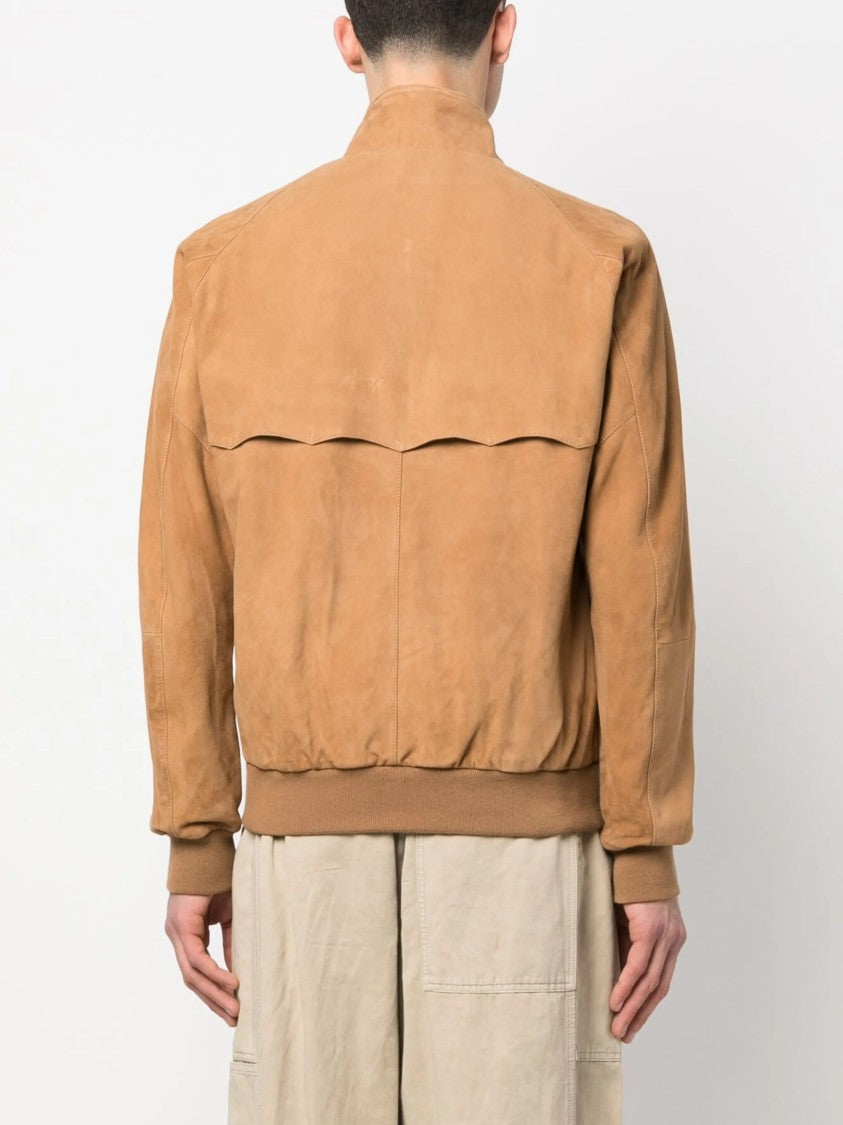 Baracuta Tan Giacca Suede Jacket