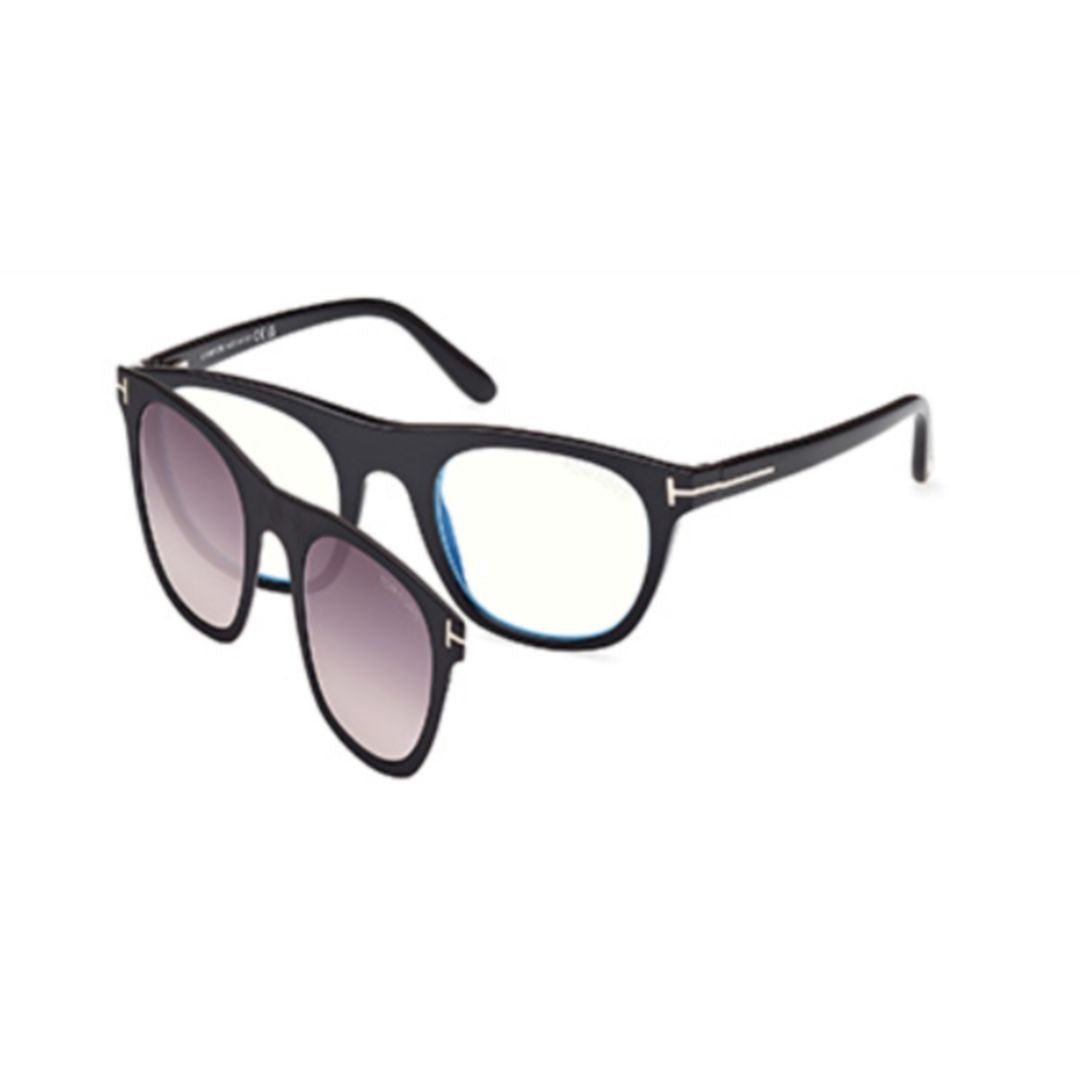 Tom Ford Ft5895-B Detachable Clip-On Sunglasses