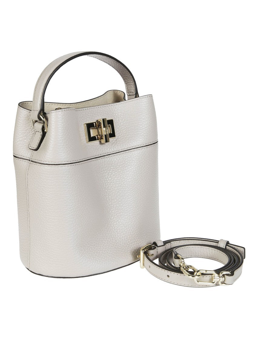 Furla Amelia Pebbled Leather Mini Bucket Bag