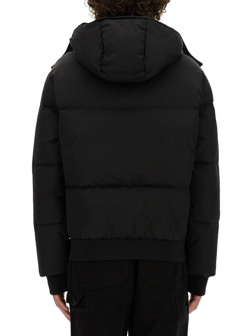Moschino Cropped Down Jacket With Detachable Hood