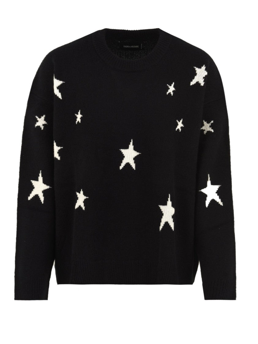 Zadig & Voltaire Relaxed Fit Black Knit Sweater