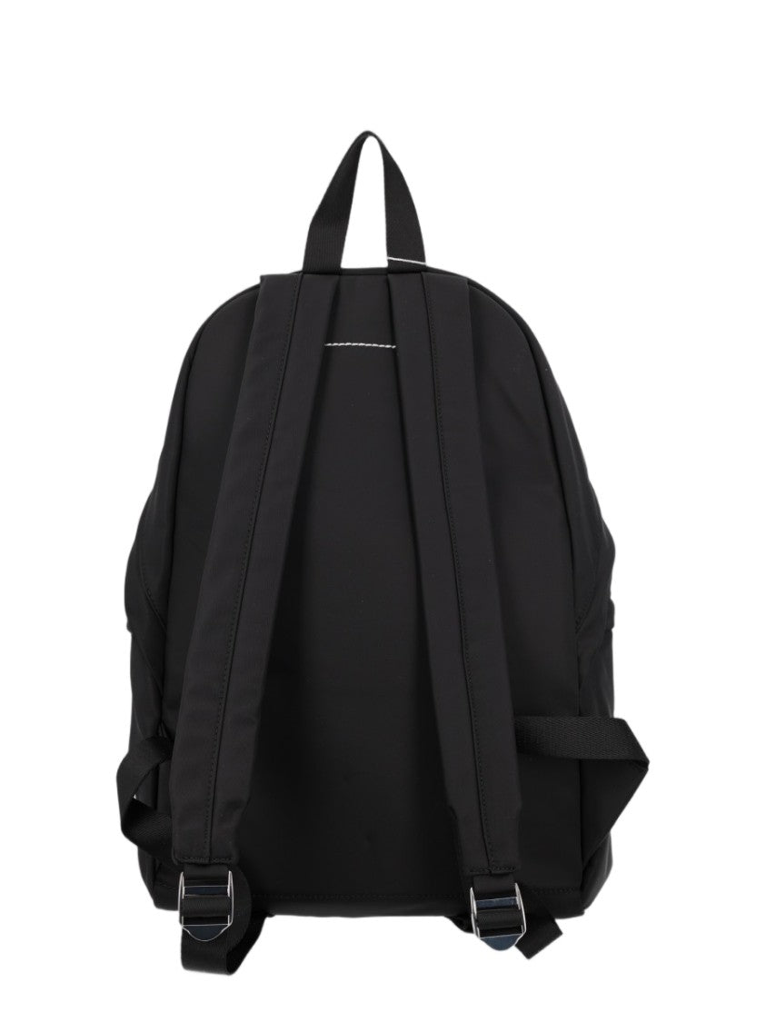 Mm6 By Maison Margiela Black Polyamide Minimalist Backpack