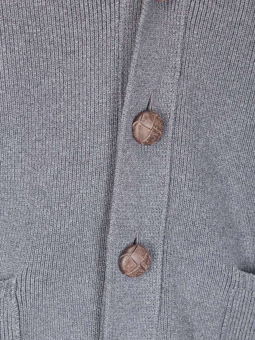 Golden Goose Golden M's Knit Cardigan Cotton With Logo