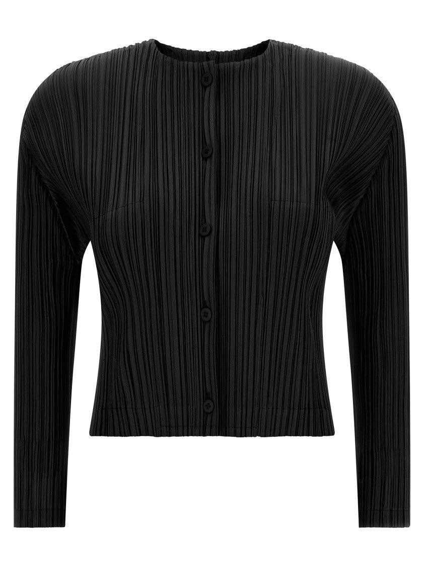 Pleats Please Issey Miyake Monthly Colors: August' Cardigan