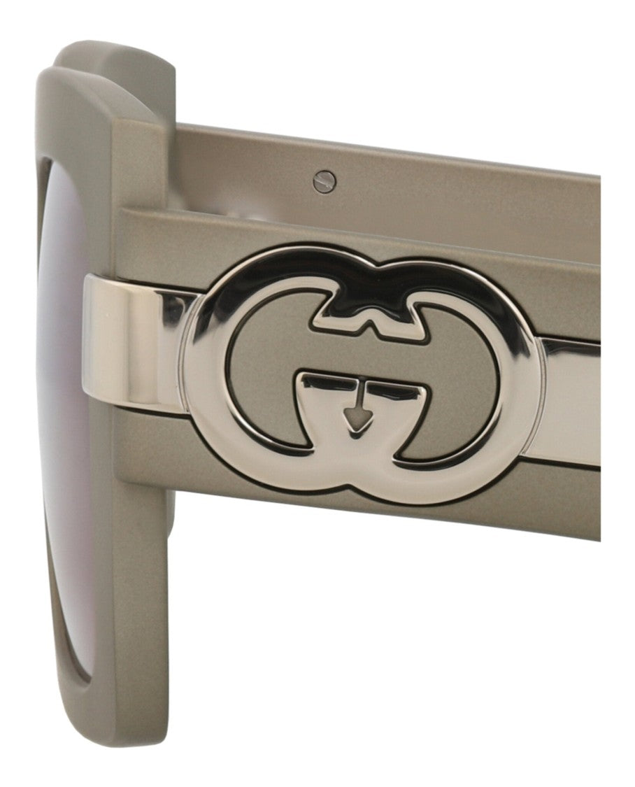 Gucci Square-Frame Injection Sunglasses