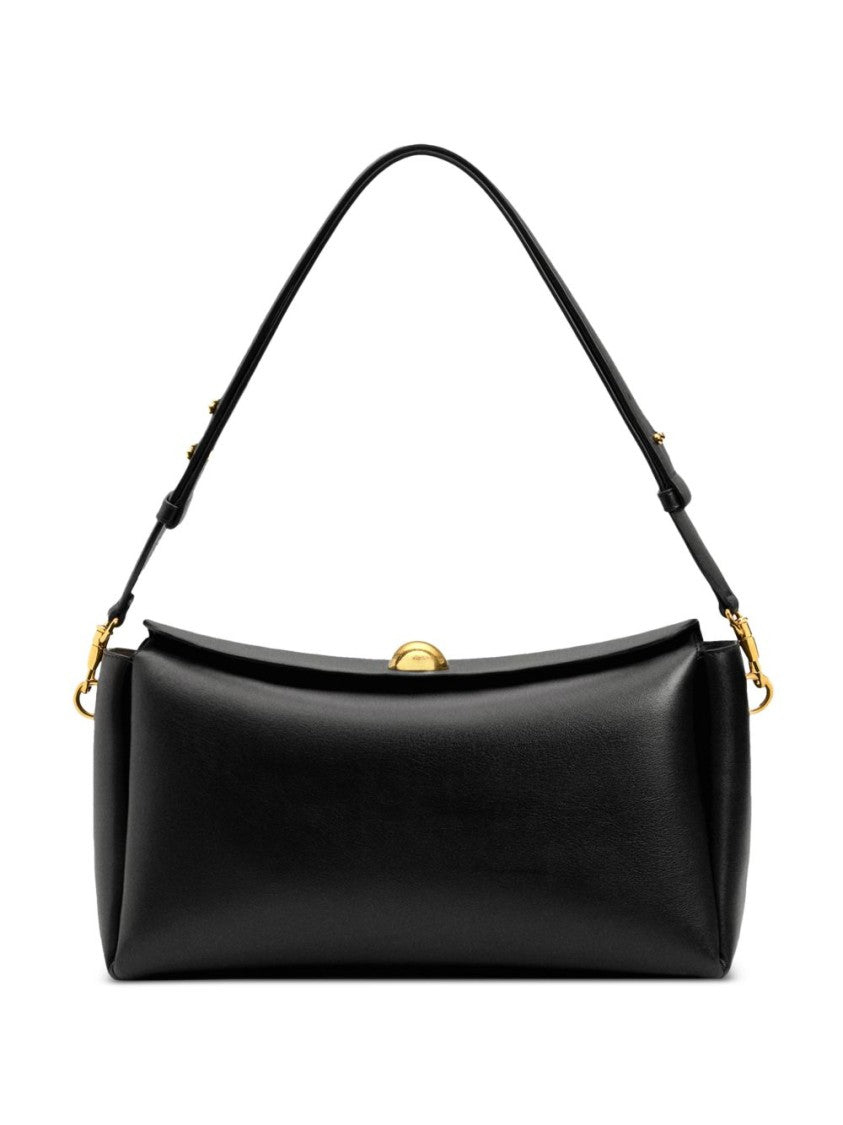 Ami Paris Structured Shoulder Bag - Black
