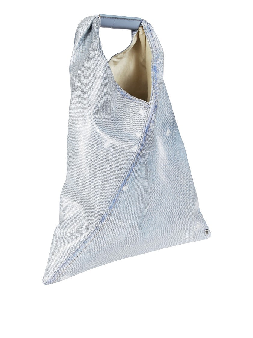 Mm6 By Maison Margiela Small Japanese Handbag Calf Leather Triangular Handbag