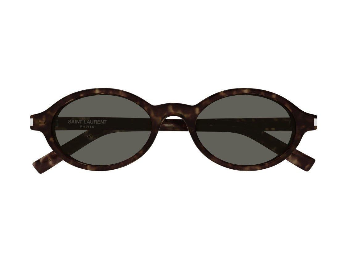 Saint Laurent Tortoiseshell Sl 751 Jeanne Round Lenses Acetate Sunglasses