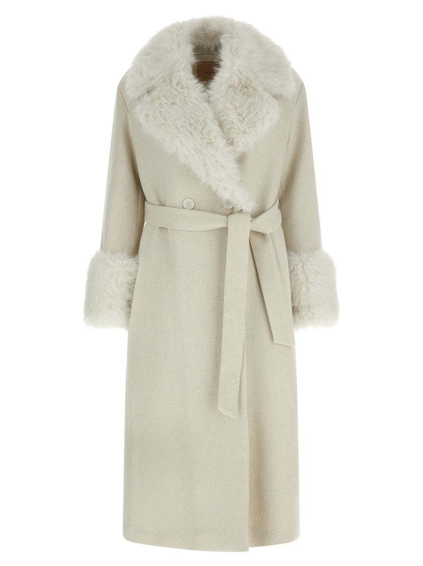 Twin-Set Lamé Thread Coat