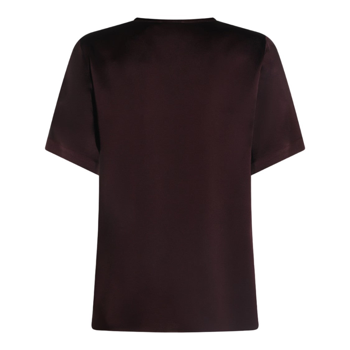 Antonelli Firenze Burgundy Satin-Finish Relaxed T-Shirt